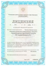 Лицензия на образовательную деятельность